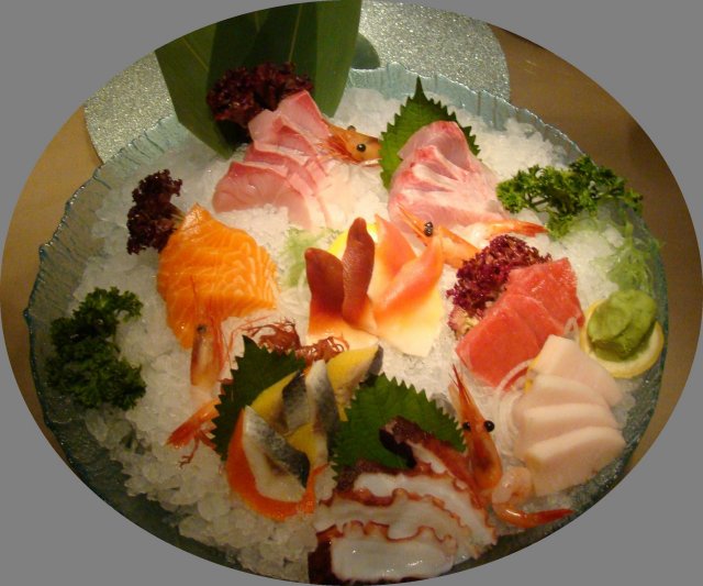 一级什锦刺身拼盘,好...狠大气!品类也很全!