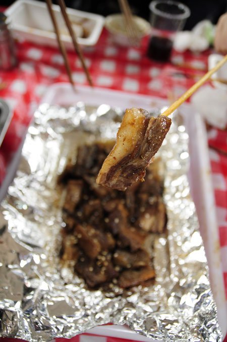 五花肉特写