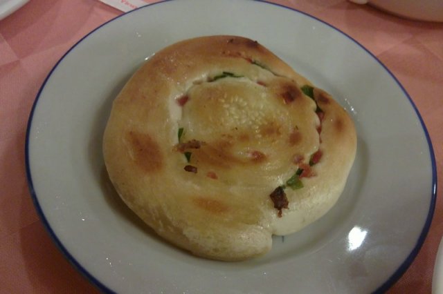 剩下一个的葱油饼