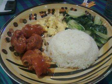 泡汁猪手饭