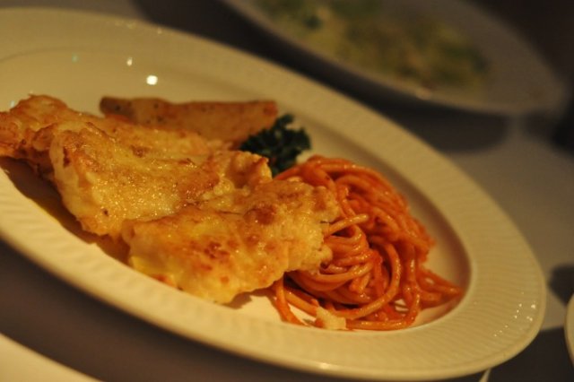 主食，苏格兰黄金雪鱼柳配意粉