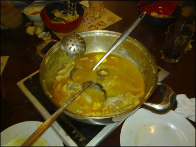 吃到撑的金捞火锅