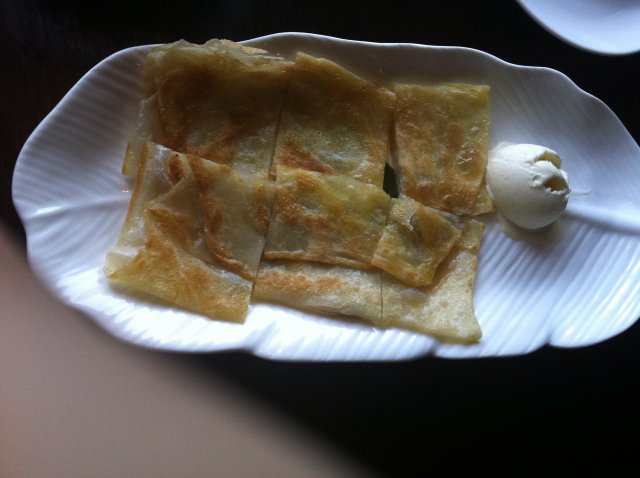 香蕉冰激凌煎饼