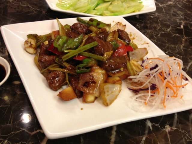 黄芥末牛肉粒