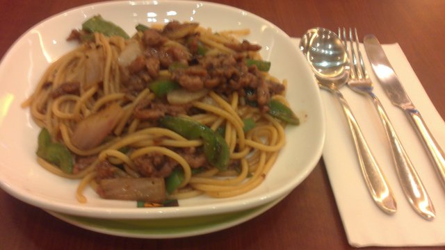 黑椒牛柳面