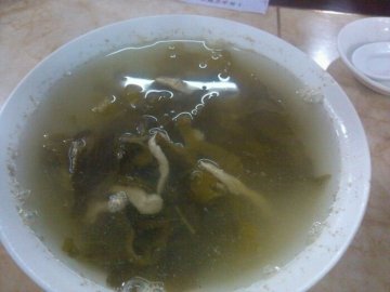 酸菜鸡丝汤