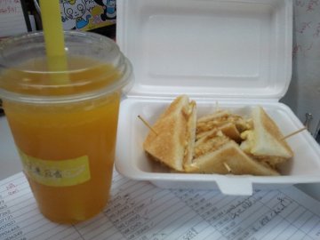 芒果百香+家乡三文治