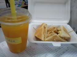 芒果百香+家乡三文治