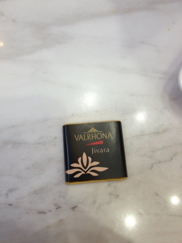 餐后送的巧克力