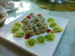 豆酥山葵明虾球