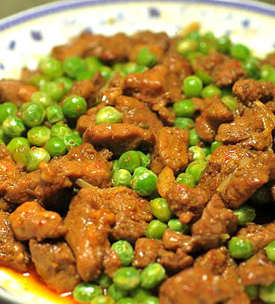 牛肉炒豌豆