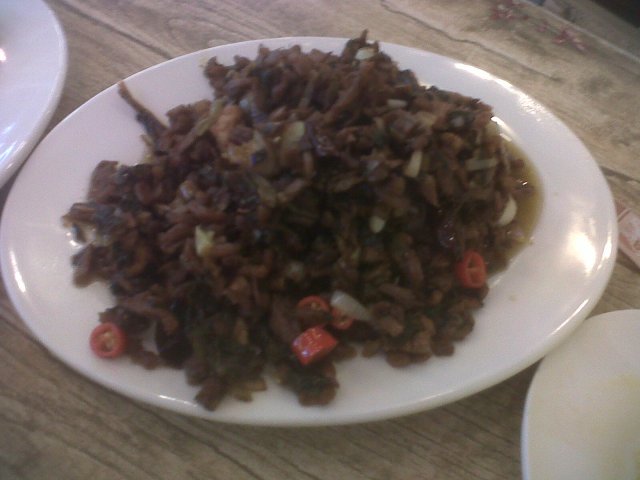 梅菜炒肉丝