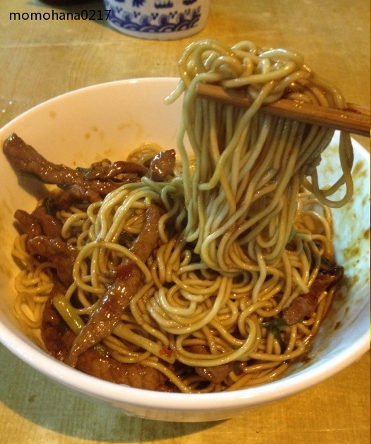 辣肉丝拌面