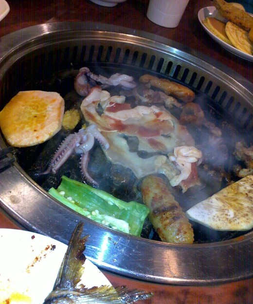 烤肉和菜