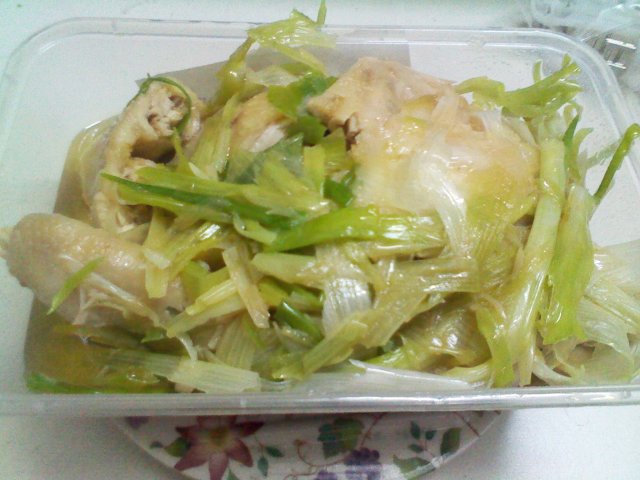 葱油淋鸡