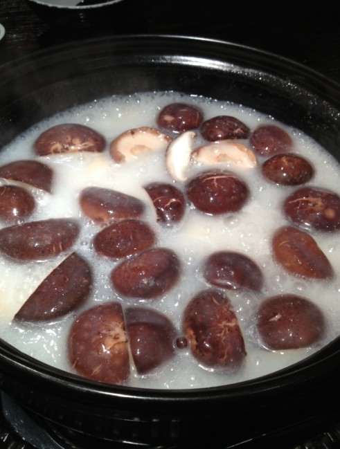 第二道,放下菌菇类