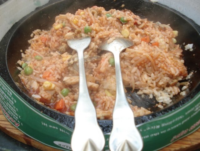 芝士鸡肉炒饭