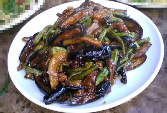 长豆角烧茄子