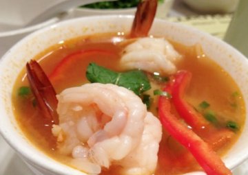 酸辣虾汤