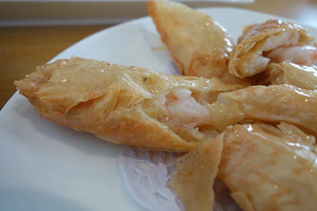 鲜虾腐皮卷