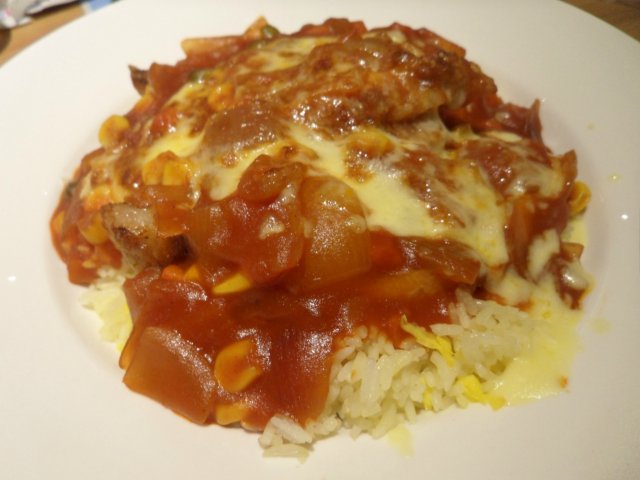 芝士焗猪扒饭