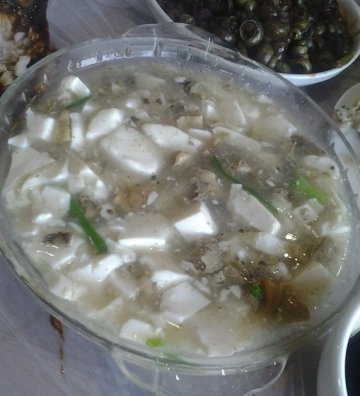 蚌肉豆腐煲