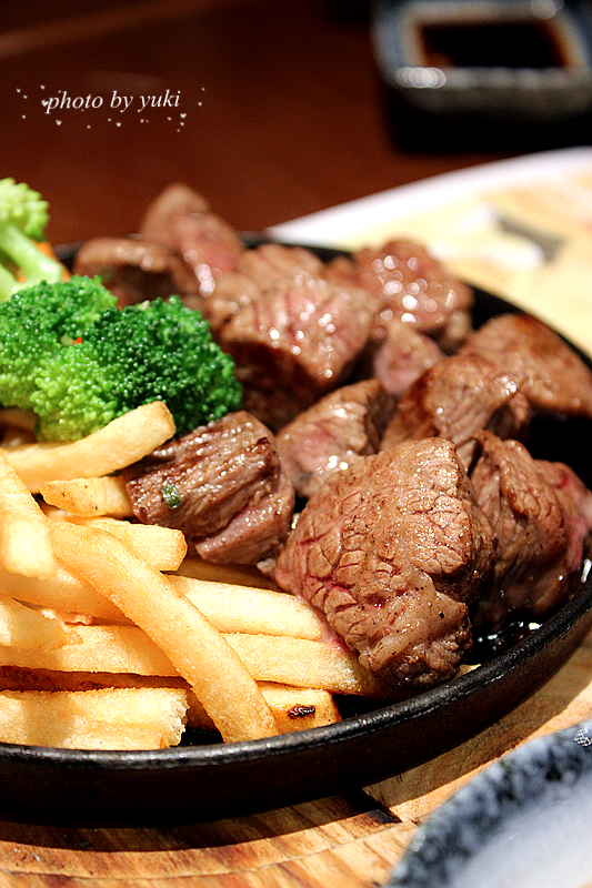 铁板牛肉粒