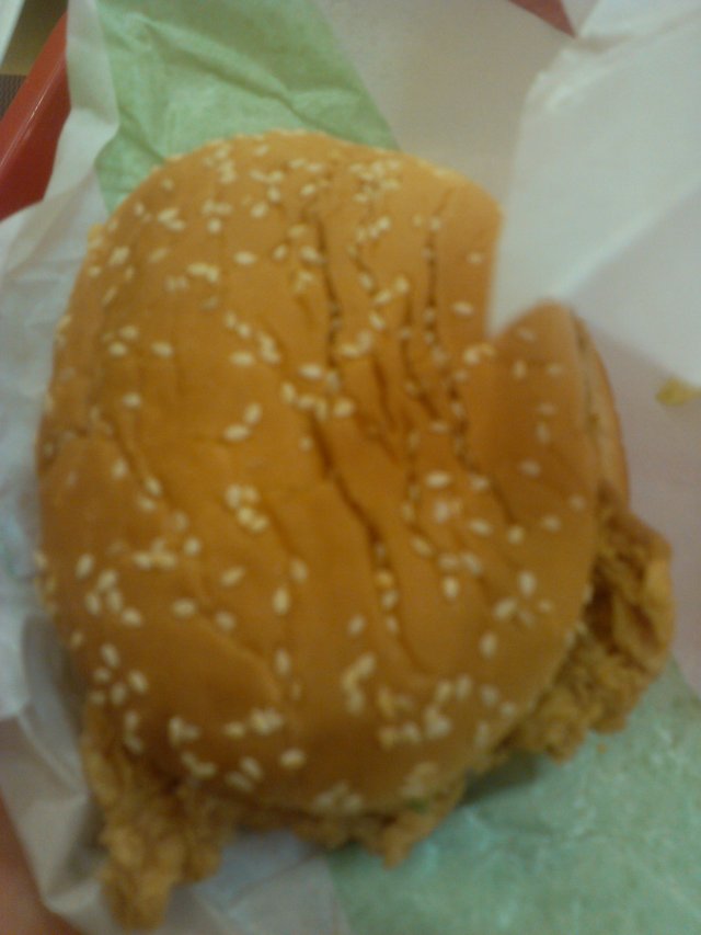 香辣鸡腿堡