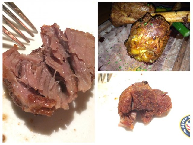 果木碳烤羊小腿