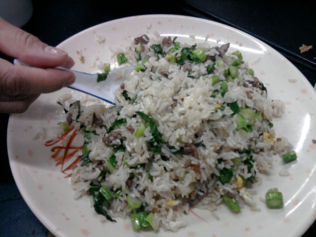 菜心粒牛肉炒饭