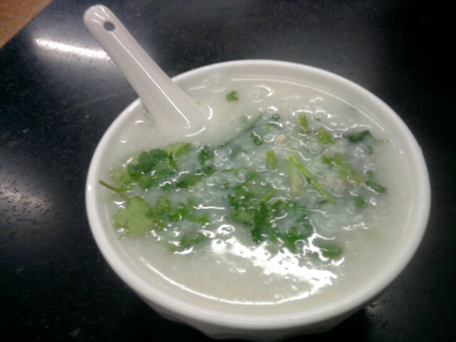 咸肉粥（加芫茜）