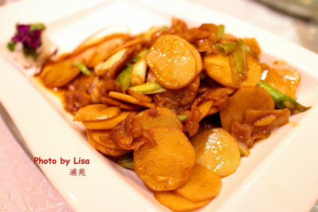 茨菰炒咸肉