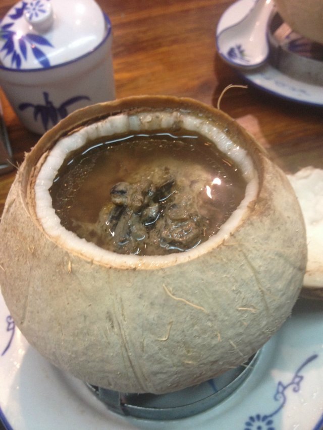 原只椰子炖竹丝鸡