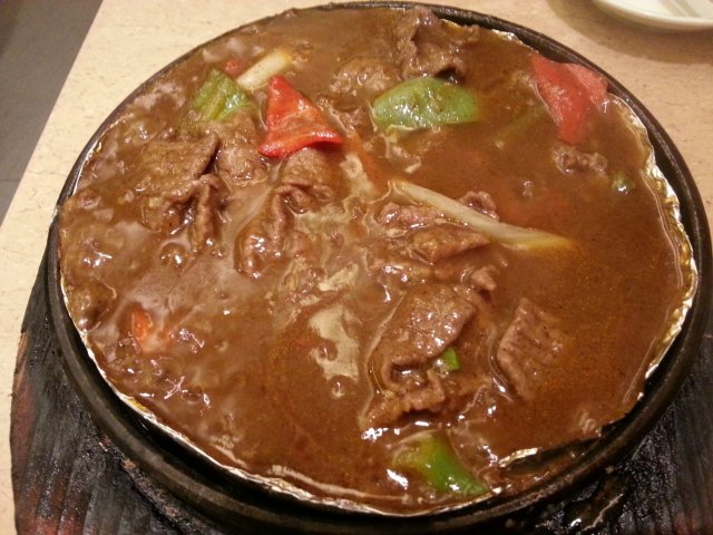 黑胡椒铁板牛肉