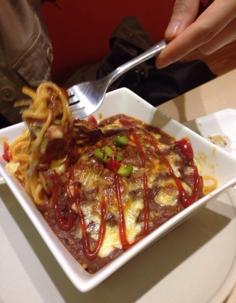 茄汁牛肉焗意粉
