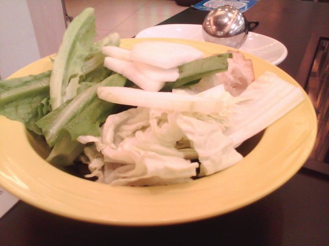 蔬菜自助吧的蔬菜