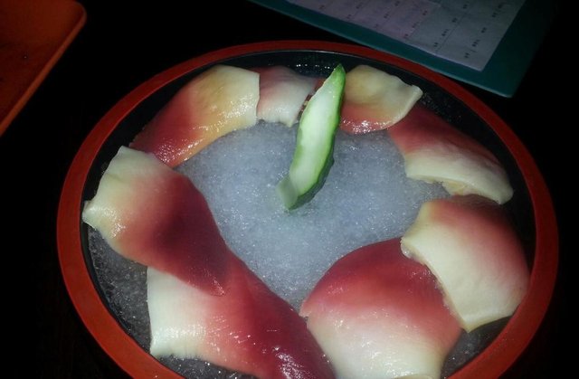北极贝刺身