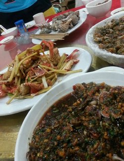 姜葱炒花蟹，血苷