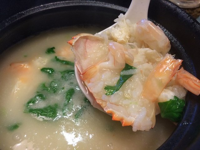招牌干贝虾蟹粥