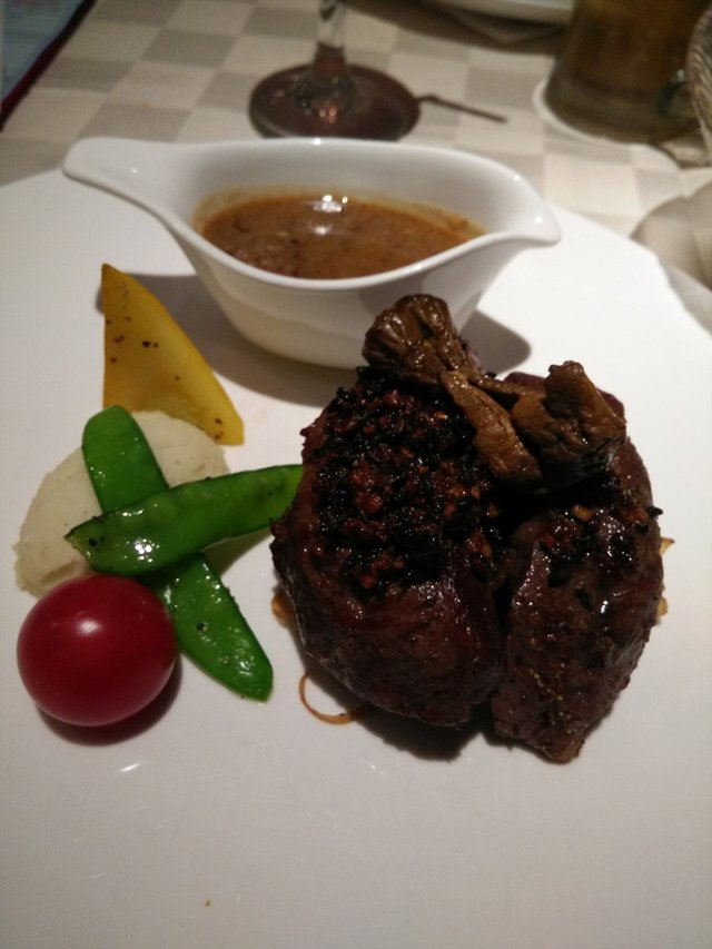 松茸牛排