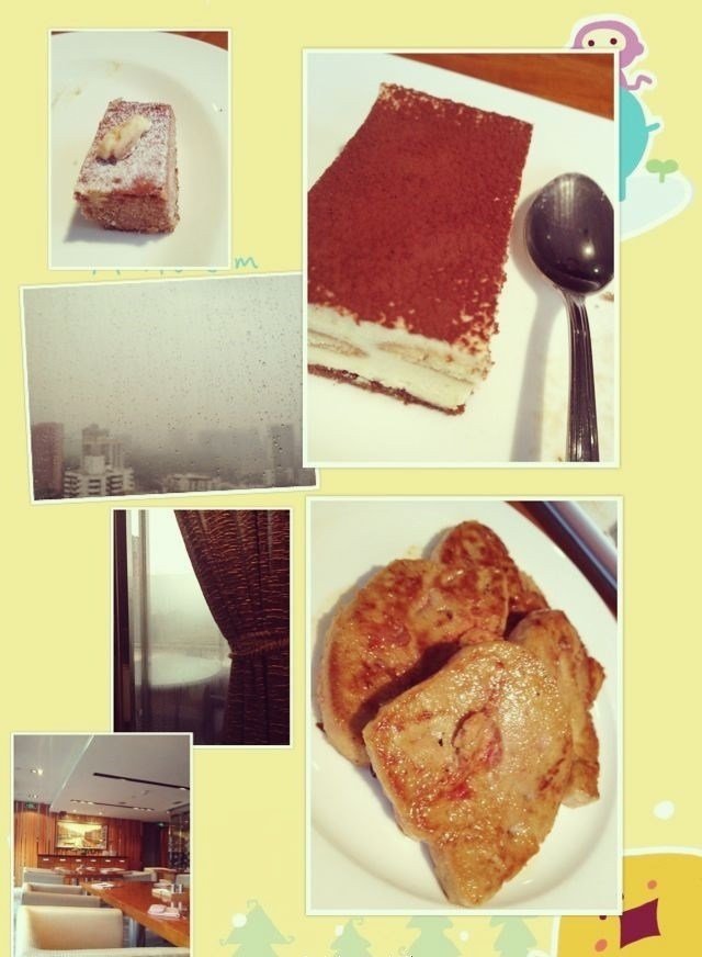 煎鹅肝,提拉米苏