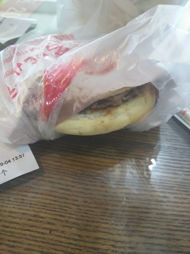 打包的肉夹馍