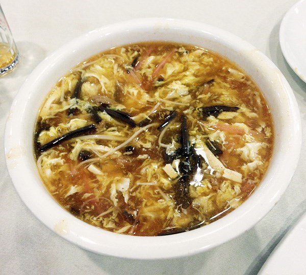 肉丝酸辣汤
