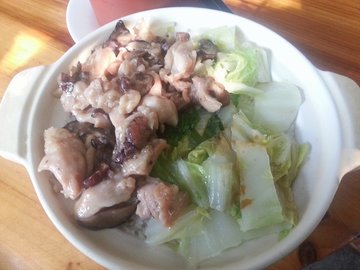 冬菇云耳蒸鸡饭