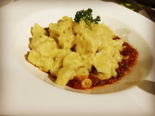番茄肉酱汤团