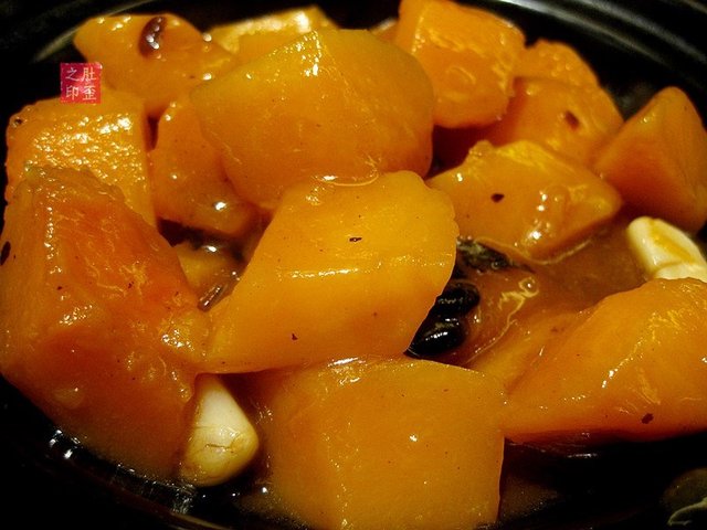 豆豉拍蒜焖南瓜