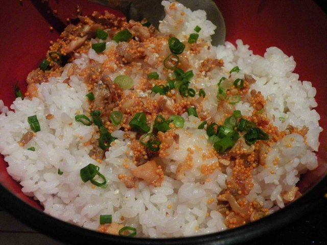 蟹子三文鱼饭