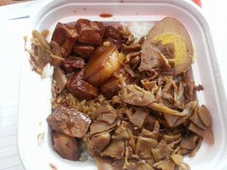 卤肉笋干饭