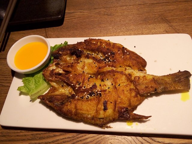 烤鲈鱼