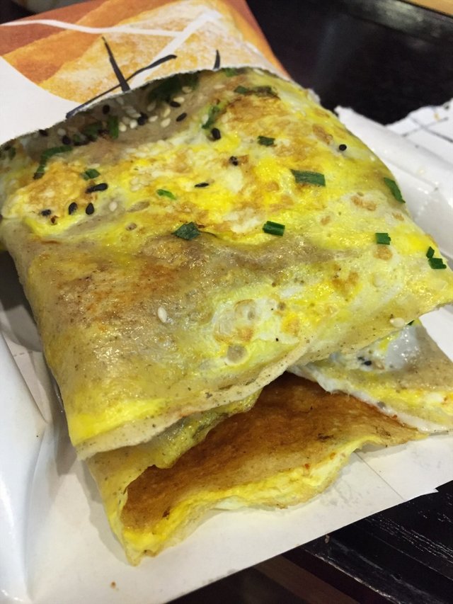 标准双蛋煎饼